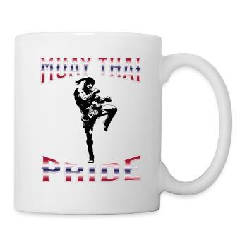 Muay Thai Boxing Muay Thai - Tasse - Weiß - Rechts