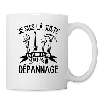 Dépannage réparation bricolage 2 - Mug blanc - blanc - Droite
