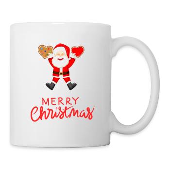 Der Weihnachtsmann hat Pralinen mitgebracht - Tasse - Weiß - Rechts