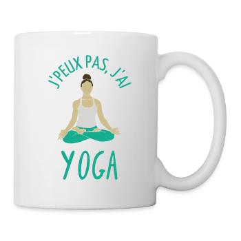 Humour pilates yoga - Mug blanc - blanc - Droite