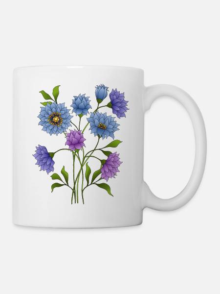 Flowers - Mug - white