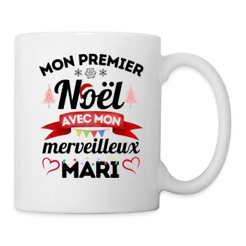 Premier noël avec mon merveilleux mari 2 - Mug blanc - blanc - Droite