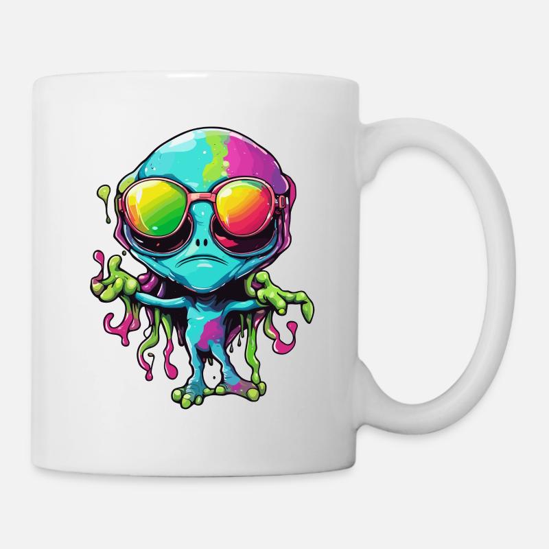 Alien / Außerirdisch / Ovni / Zone 51 / Tout / Mars - Mug blanc - blanc