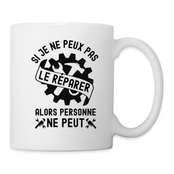 Humour bricolage réparation bricoleur - Mug blanc - blanc - Droite