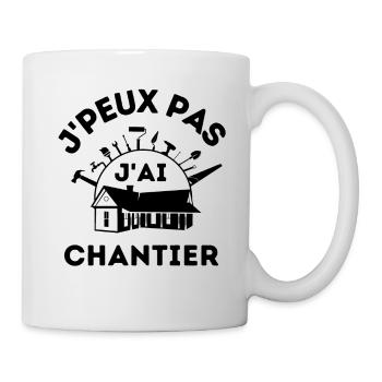 Chantier bâtiment construction - Mug blanc - blanc - Droite