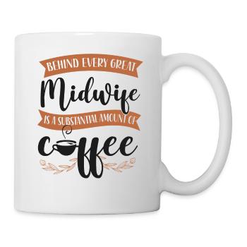 Nurse Midwife Birth Worker Coffee - Tasse - Weiß - Rechts