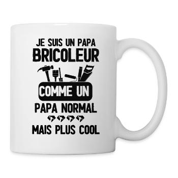 Un papa bricoleur très cool - Mug blanc - blanc - Droite