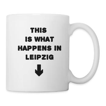 C’est ce qui se passe à Leipzig. Design amusant - Mug blanc - blanc - Droite