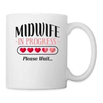 Infirmière sage-femme accoucheuse Étudiante - Mug blanc - blanc - Droite
