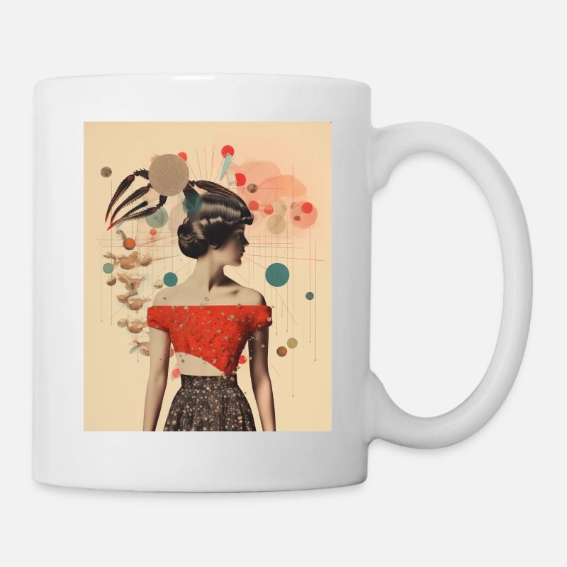 Collage de Scorpion - Mug blanc - blanc