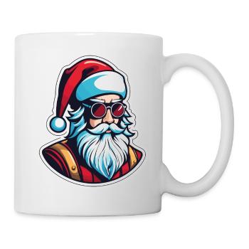Weihnachtsmann Weihnachten Illustration - Tasse - Weiß - Rechts