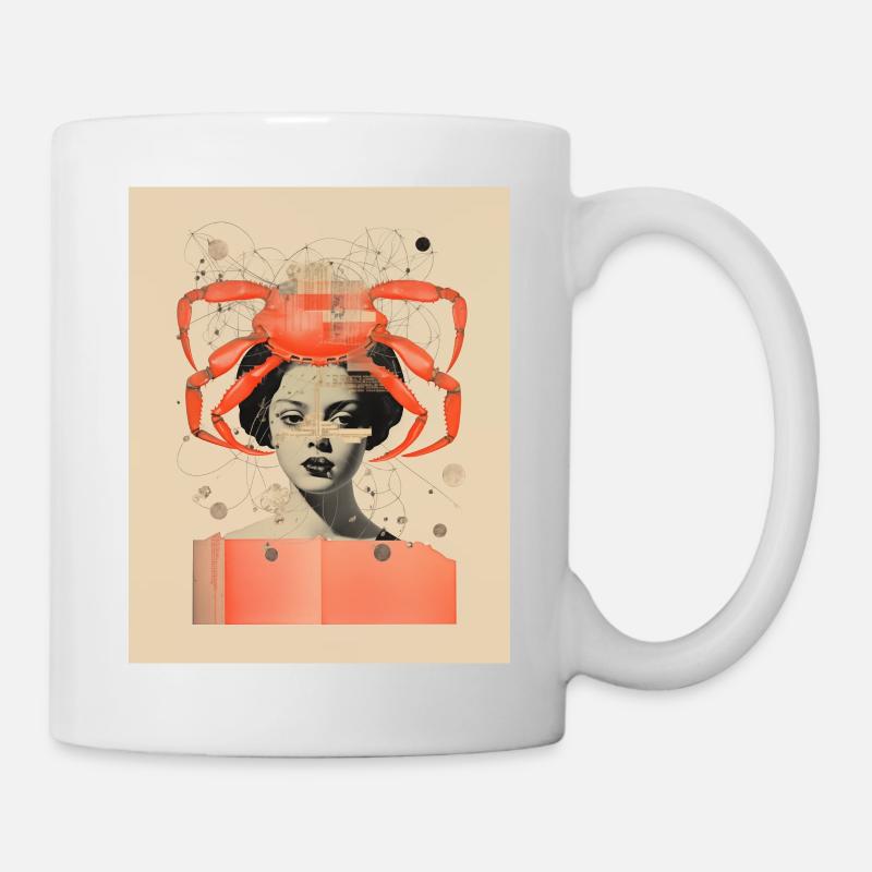 Krebs - Tasse - Weiß