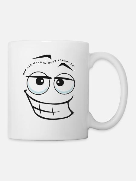 nur der Mann im Mond - Tasse - Weiß