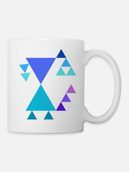 Triangle pattern - Mug - white