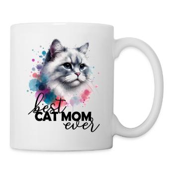 La meilleure maman de chat qui ait jamais dit - Mug blanc - blanc - Droite