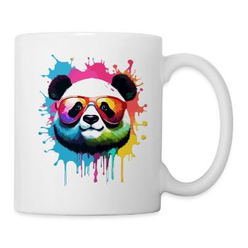 Panda / Animal / Zoo / Bamboo / Wild / Childlike - Mug - white - Right