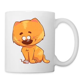 Cat, orange and cute - Mug - white - Right