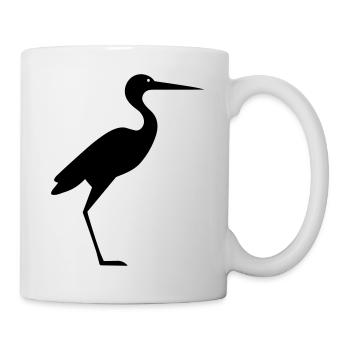 Simple petite cigogne - Mug blanc - blanc - Droite
