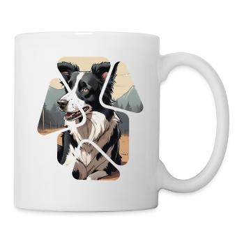 Border Collie Dog - Mug - white - Right