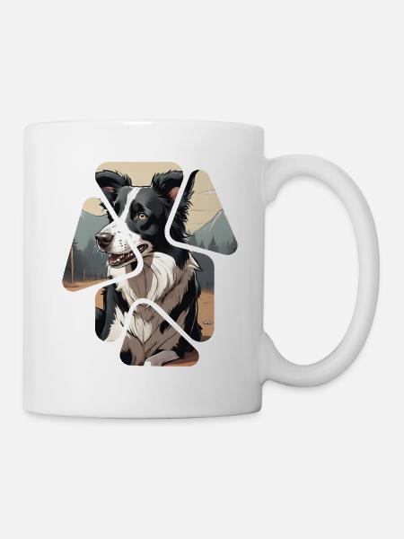 Border Collie Hund - Tasse - Weiß