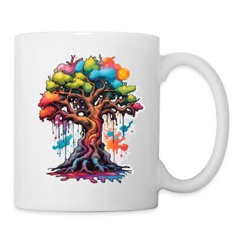 Tree / Nature / Earth / Bark / Roots / Leaves - Mug - white - Right