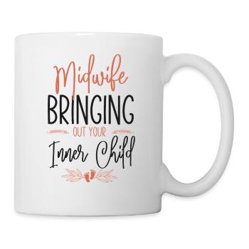 Nurse Midwife Birth Worker Pun - Mug - white - Right