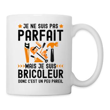 je suis pas parfait je suis un bricoleur 2 - Mug blanc - blanc - Droite