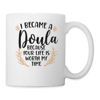 Doula accoucheuse Je suis devenue une - Mug blanc - blanc - Droite