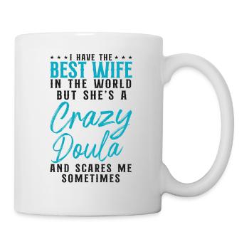 Doula Travailleuse à la naissance Femme Mari I - Mug blanc - blanc - Droite