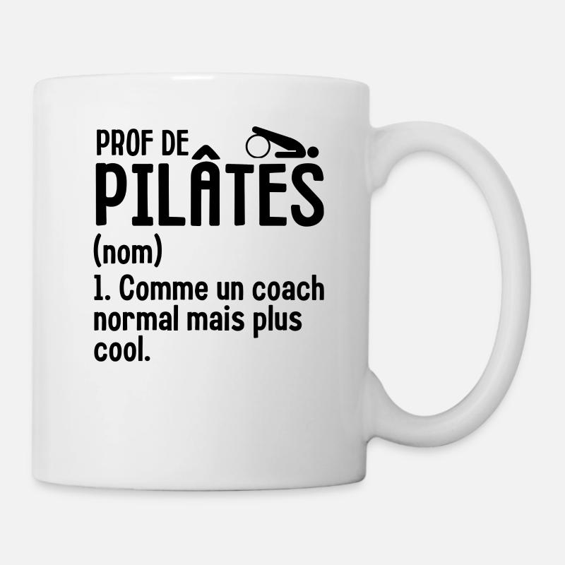 Humour définition prof de pilates 2 - Mug blanc - blanc