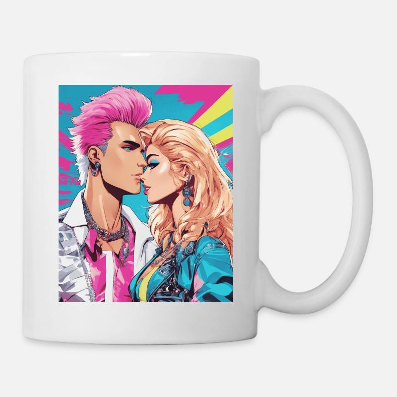 Style des années 80 - Mug blanc - blanc