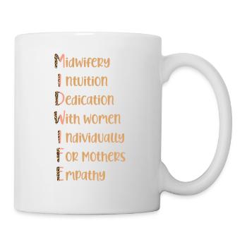 Infirmière sage-femme accoucheuse - Mug blanc - blanc - Droite