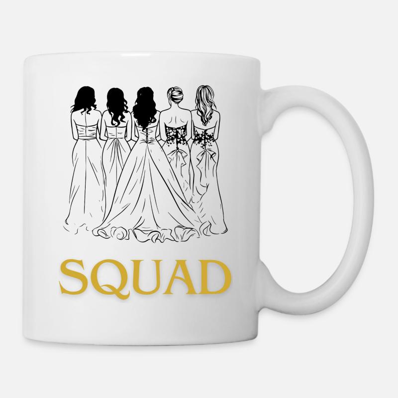 Escouade d’enterrement de vie de jeune fille - Mug blanc - blanc