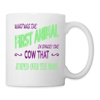 birthday gift astrology spaceship gift colors - Tasse - Weiß - Rechts