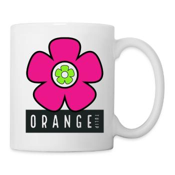 Pink Flower - Tasse - Weiß - Rechts