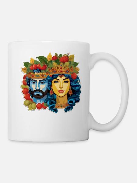 teste di moro - Tasse - Weiß
