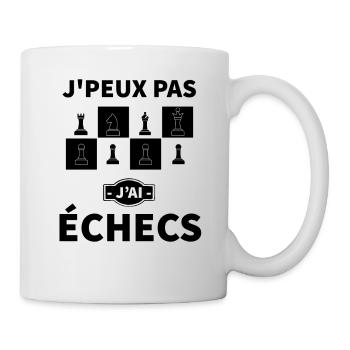 Jpeux pas j ai jeux d échecs - Mug blanc - blanc - Droite