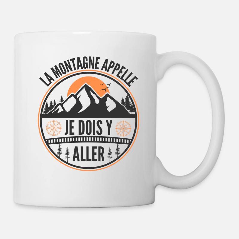Rando la montagne appelle Randonnée - Mug blanc - blanc