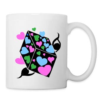 Cube d’amour v Mère et Fille 2 - Mug blanc - blanc - Droite