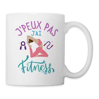 Jpeux pas j ai fitness - Mug blanc - blanc - Droite