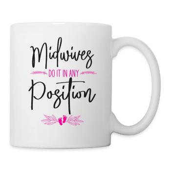 Nurse Midwife Birth Worker Pun - Mug - white - Right