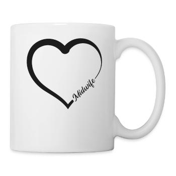 Infirmière Sage-Femme Accoucheuse Coeur - Mug blanc - blanc - Droite