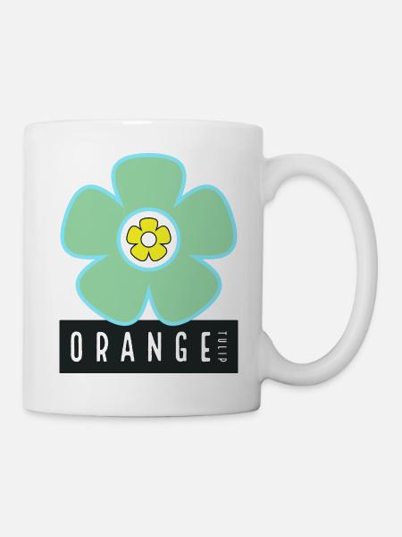 Orange Tulip - Tasse - Weiß