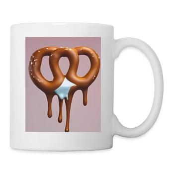 Schmelzende Eisbrezel - Tasse - Weiß - Rechts