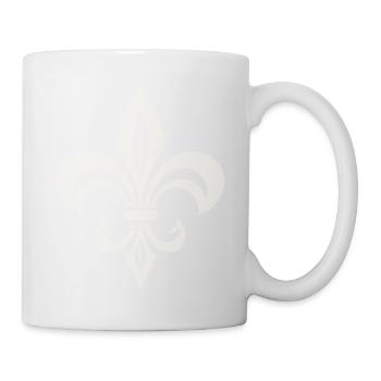 Ornement de lys Français - Mug blanc - blanc - Droite