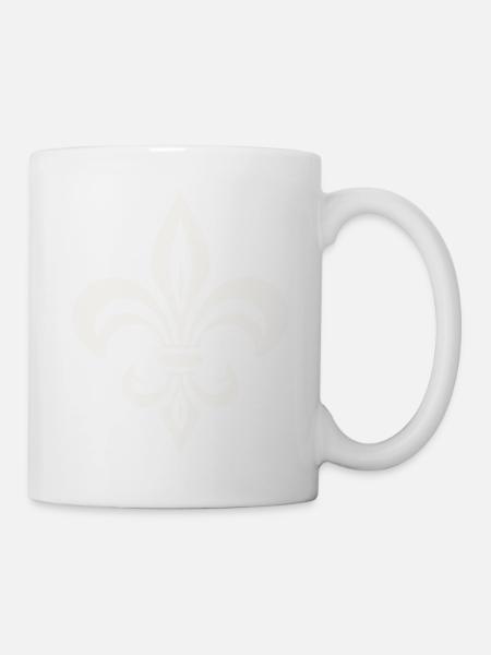 Ornement de lys Français - Mug blanc - blanc
