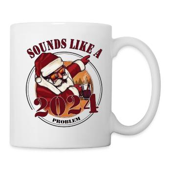 Résolution du Nouvel An - tamponner le Père Noël - Mug blanc - blanc - Droite