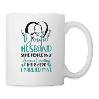 Doula Travailleuse à la naissance Mari Femme - Mug blanc - blanc - Droite