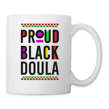 Doula Travailleuse à la naissance Fière Noire - Mug blanc - blanc - Droite
