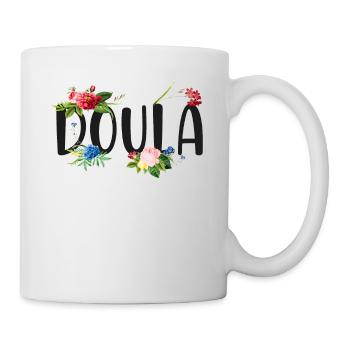 Doula Naissance Travailleur Fleur - Mug blanc - blanc - Droite